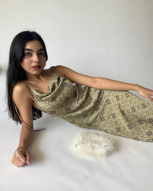 Winter Hazel Cowl Neck Dress