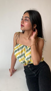 Puff Up Crop Blouse