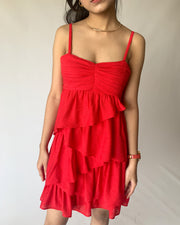 Red Ruffles Dress