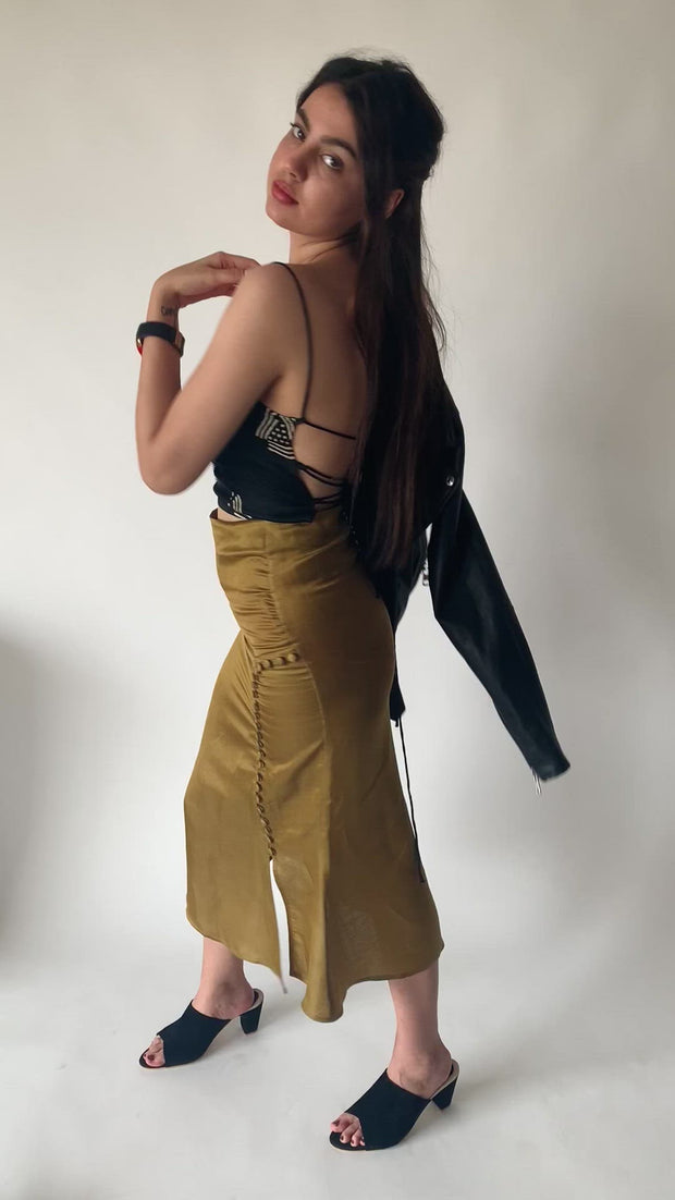 Silk Lace Back Crop