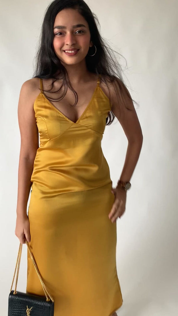 Milano Satin Maxi Dress