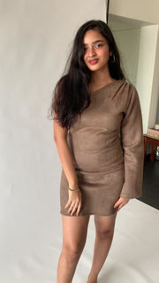 Suede Mini Dress