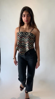 Bright Red Knotted Top