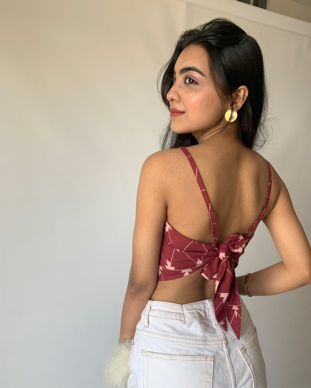 Smoky Topaz Knotted Top