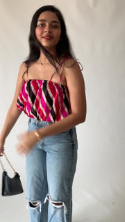 Puff Up Crop Blouse