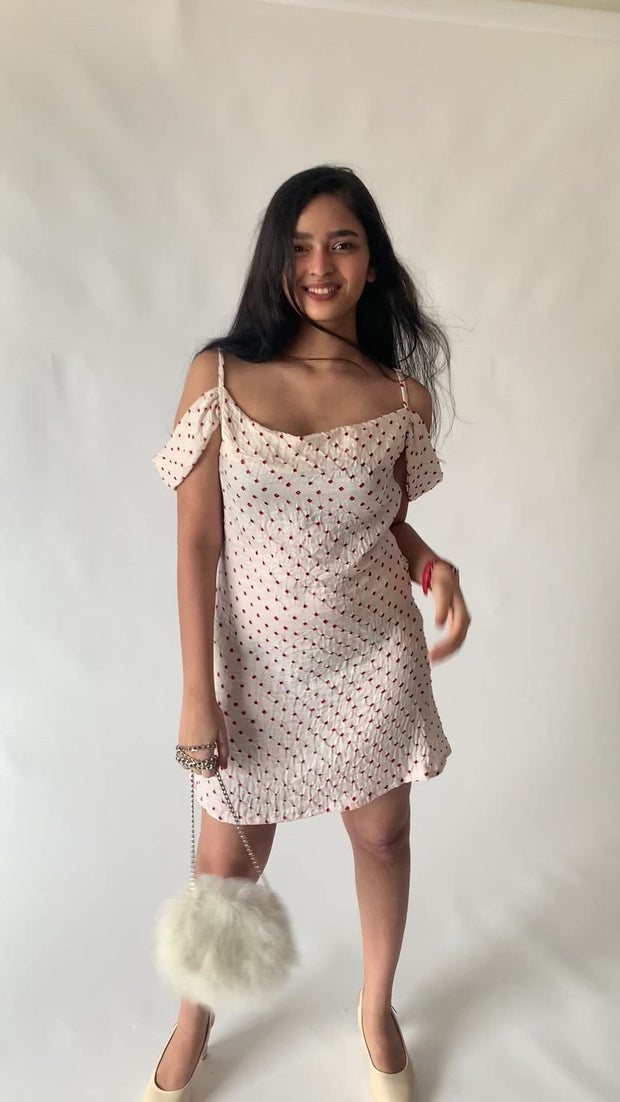 Bandhni Silk Mini Dress