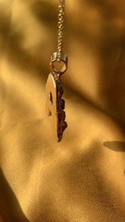 Studded Initial Pendant - A