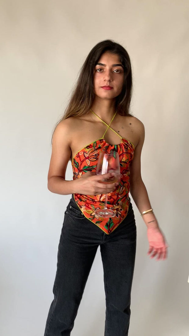 Yacht Drinks Halter Neck Top