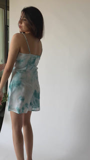 Sky Blue Tie Dye Romper
