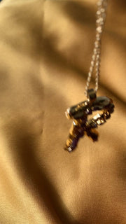 Studded Initial Pendant - R