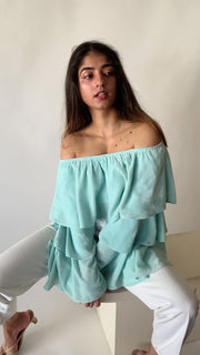 Velvet Ruffles Top