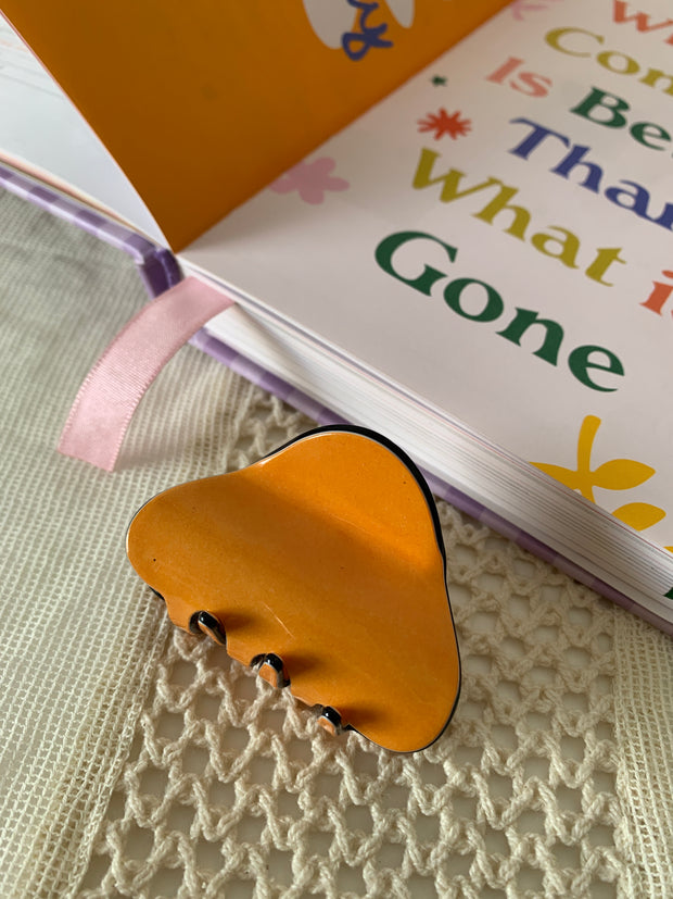 90s Nostalgia Hair Clip // Orange
