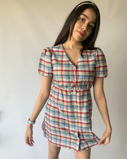 Cotton Candy Puff Sleeves Dress