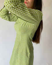 Green Checkered Dress