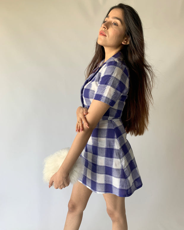 Cotton Checkered Co-ord Set