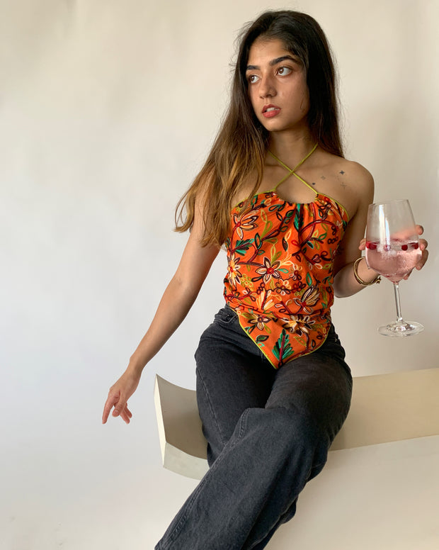 Yacht Drinks Halter Neck Top