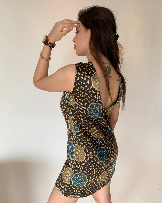 Silk Lounge Mini Dress