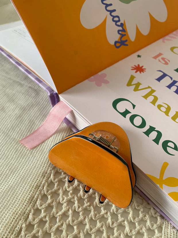 90s Nostalgia Hair Clip // Orange