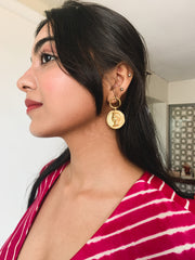 Caesar Face Earrings