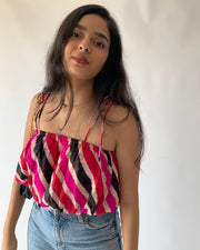 Puff Up Crop Blouse