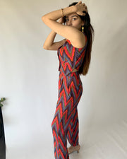 Retro Print Vest & Trousers Set