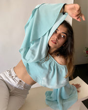 Velvet Ruffles Top