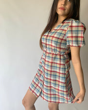 Cotton Candy Puff Sleeves Dress