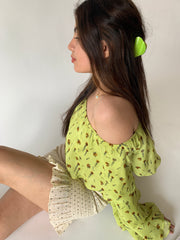 90s Nostalgia Hair Clip // Green