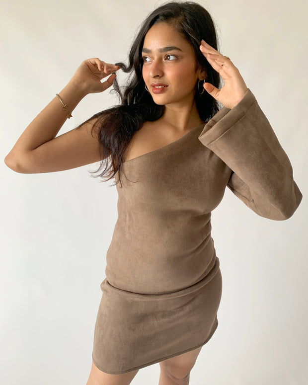 Suede Mini Dress