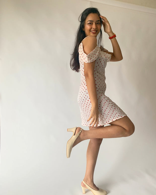 Bandhni Silk Mini Dress