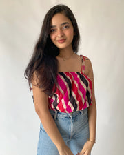 Puff Up Crop Blouse