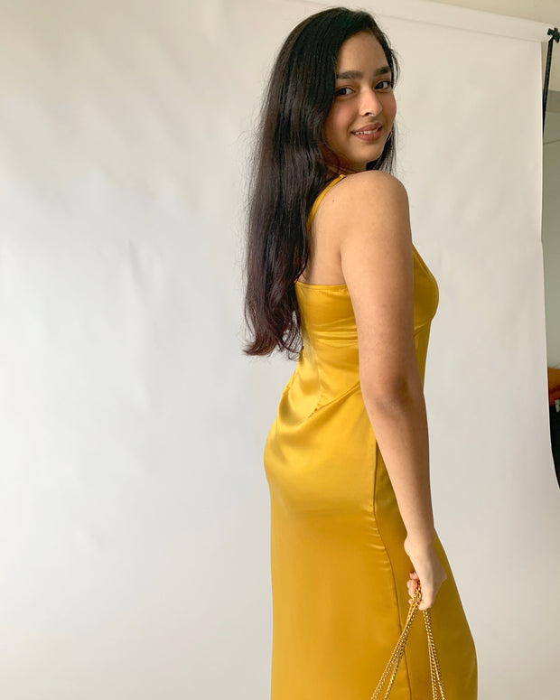 Milano Satin Maxi Dress