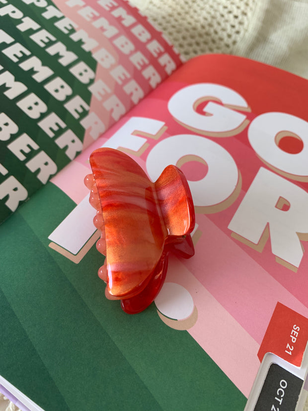 90s Nostalgia Hair Clip // Red