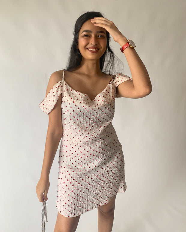 Bandhni Silk Mini Dress