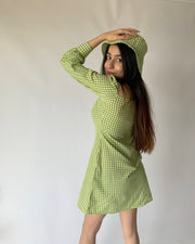 Green Checkered Dress