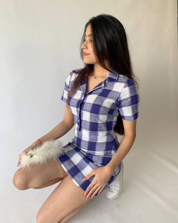 Cotton Checkered Co-ord Set