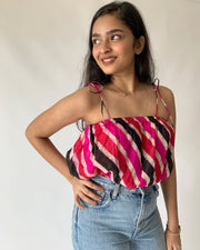 Puff Up Crop Blouse