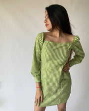 Green Checkered Dress