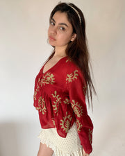 Red Motifs Top