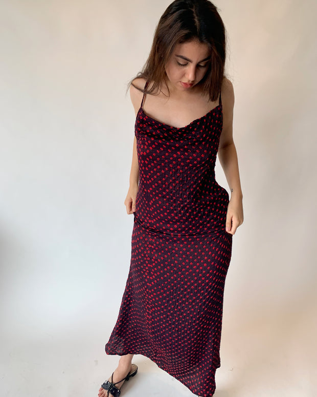 Cowl Neck Maxi Dress