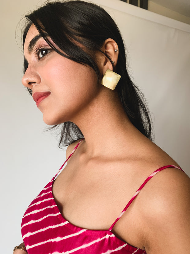 Vintage Stained Studs - Diamond