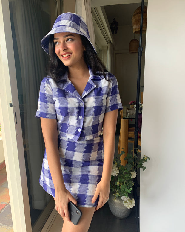 Cotton Checkered Co-ord Set