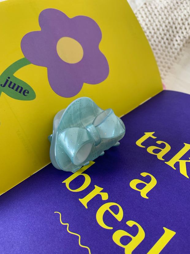 90s Nostalgia Hair Clip // Disco Blue