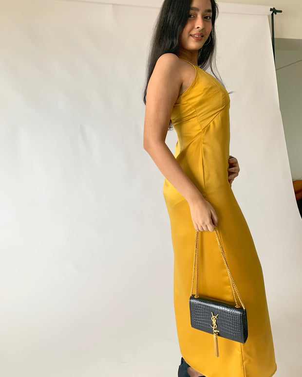 Milano Satin Maxi Dress