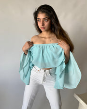 Velvet Ruffles Top