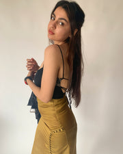 Silk Lace Back Crop