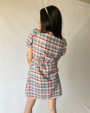 Cotton Candy Puff Sleeves Dress