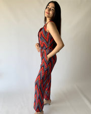 Retro Print Vest & Trousers Set