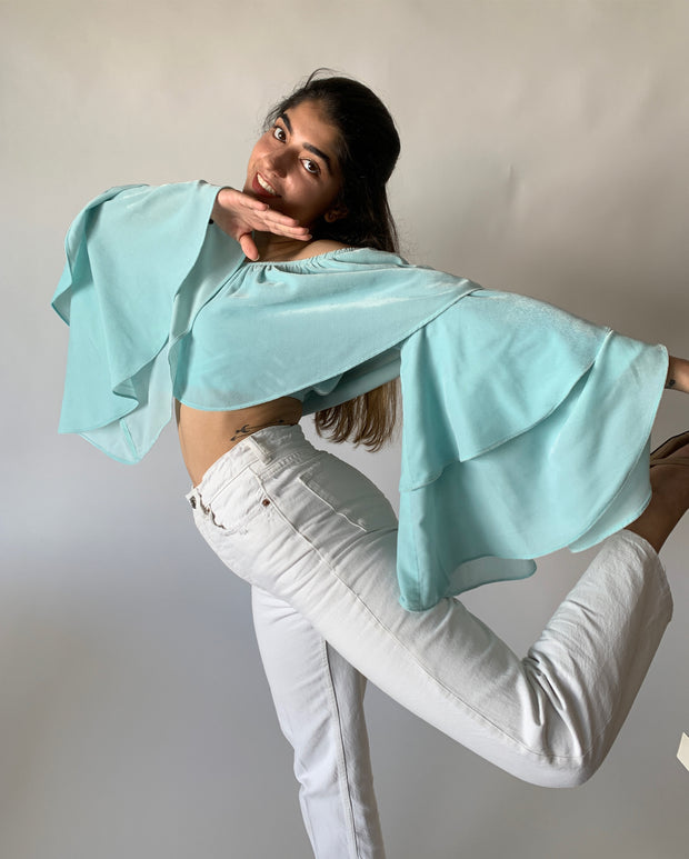 Velvet Ruffles Top