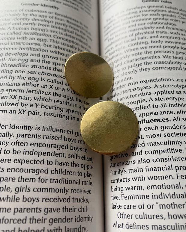 Vintage Stained Studs - Circle